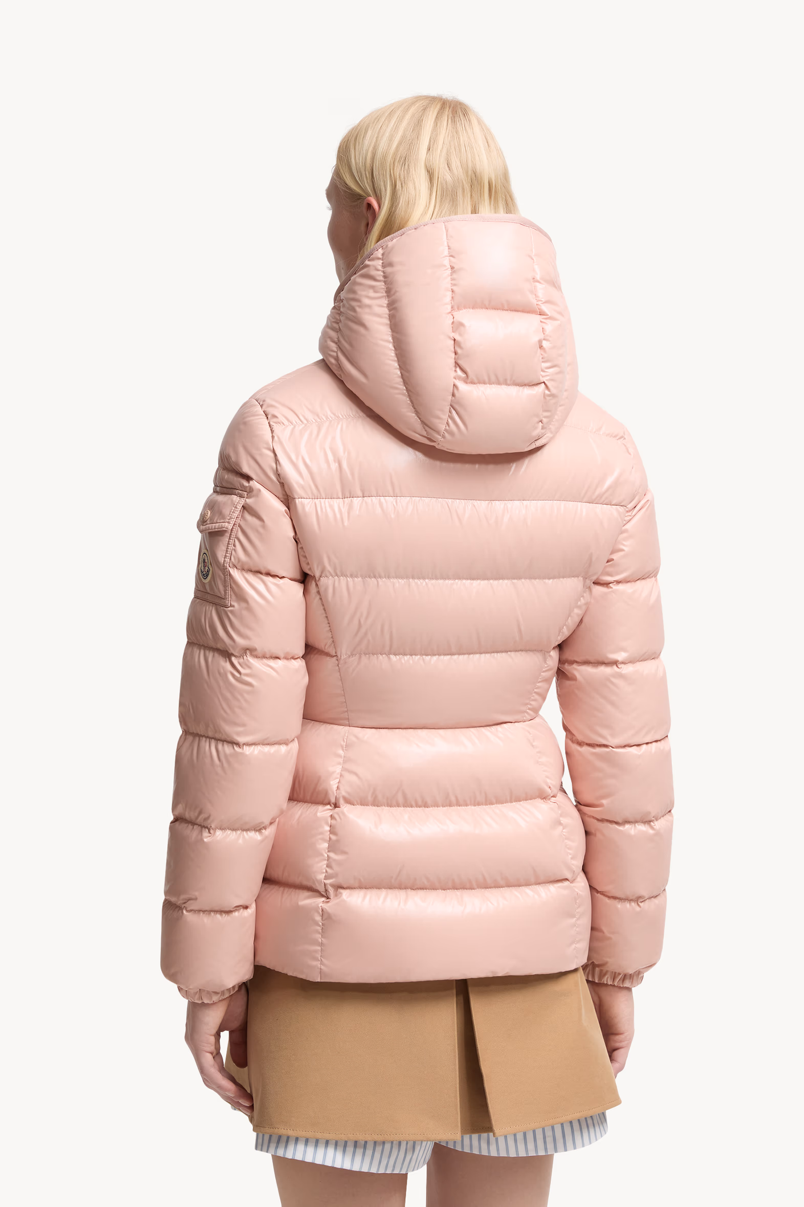 Barante Hooded Short Down Jacket Women Pink Moncler 5